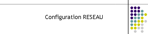 Configuration RESEAU